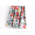 Womens Summer Newest Floral Print Long Dress